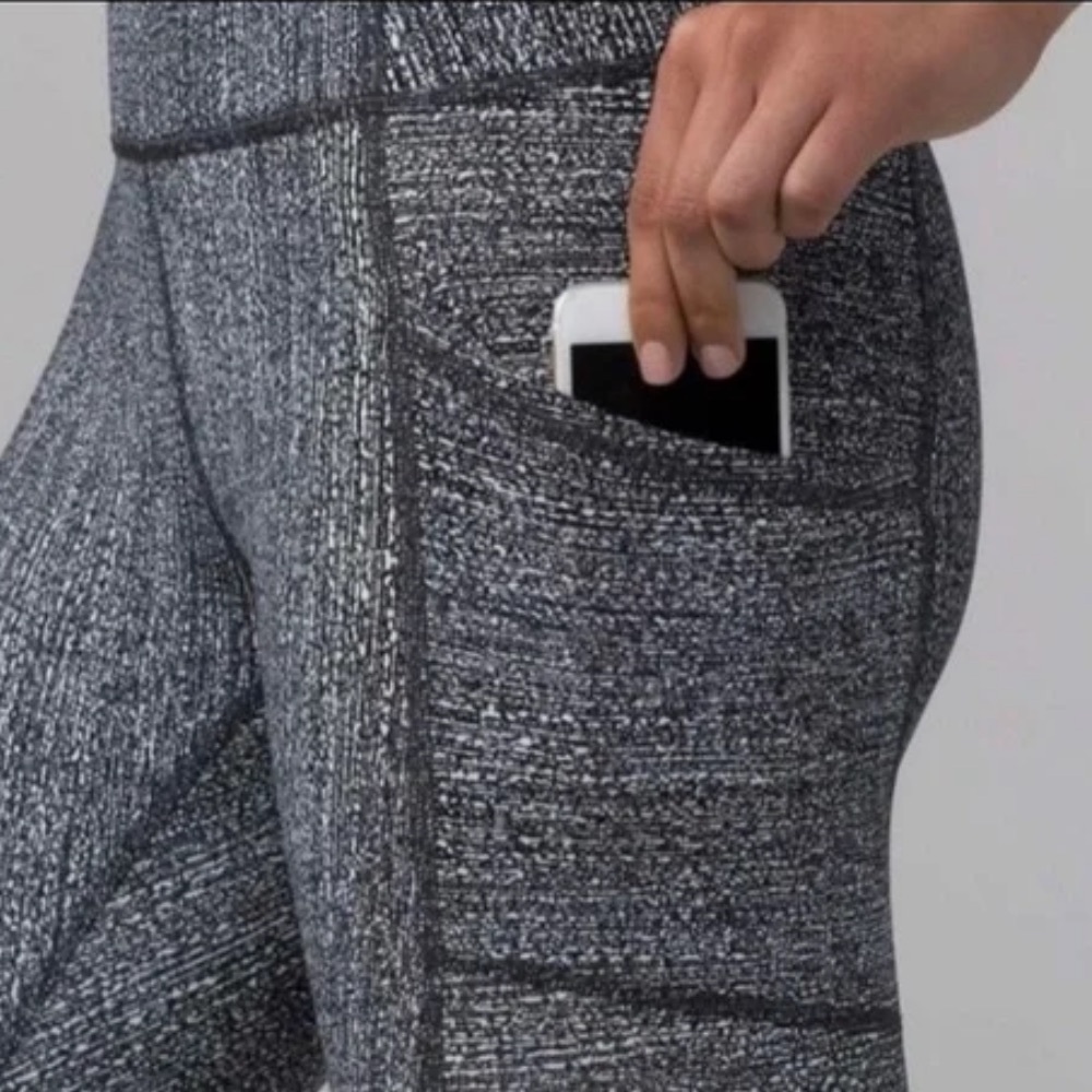LULULEMON Athletica Heathered Grey/blk Leggings- Size 2✨